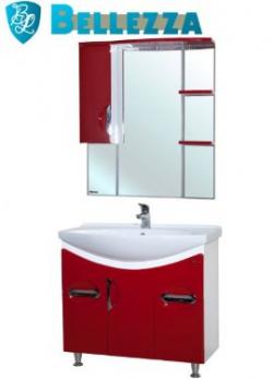 Мебель для ванной Bellezza Лагуна 85 красная